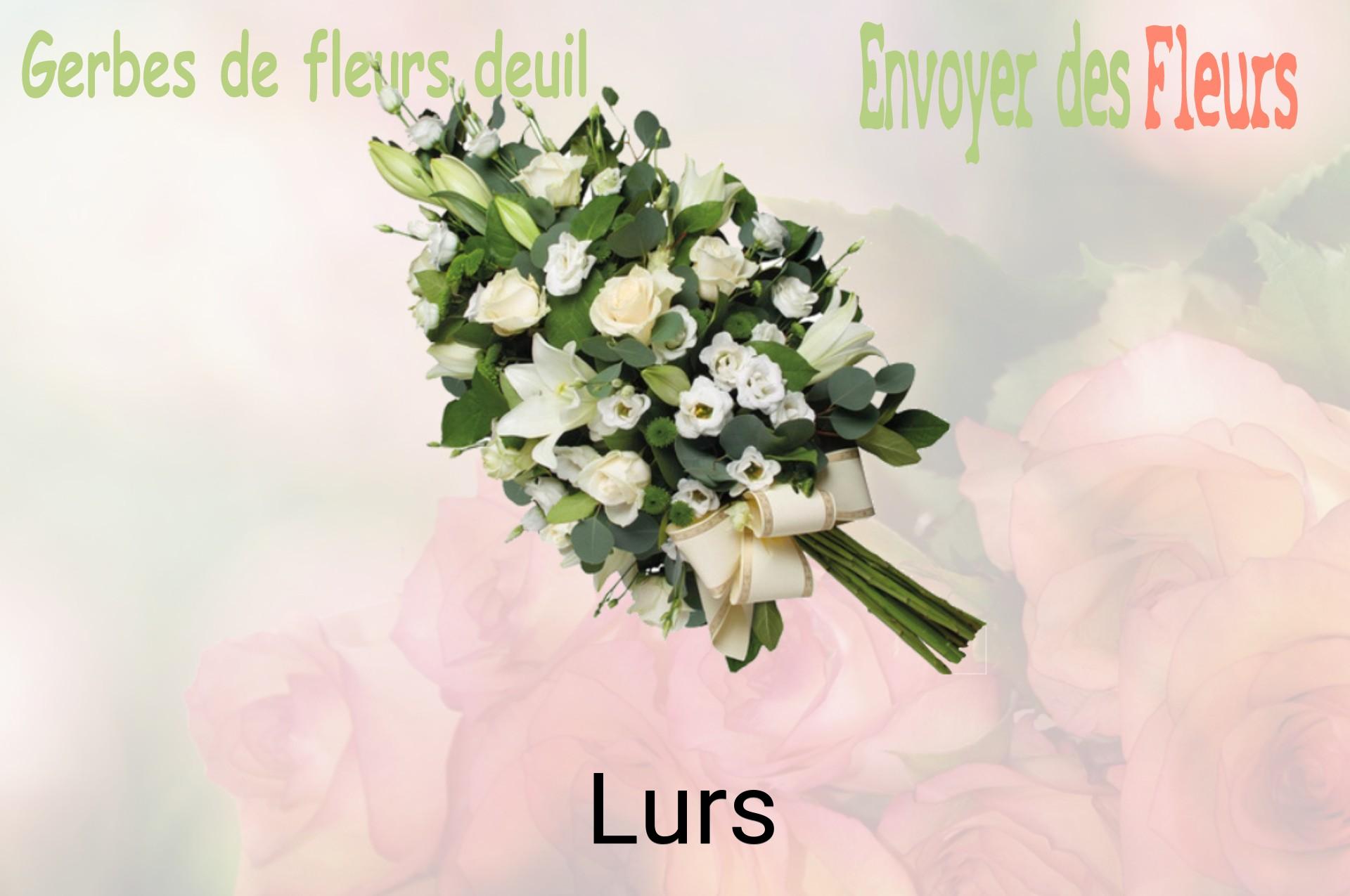 Gerbe de fleurs de deuil livrée à Lurs